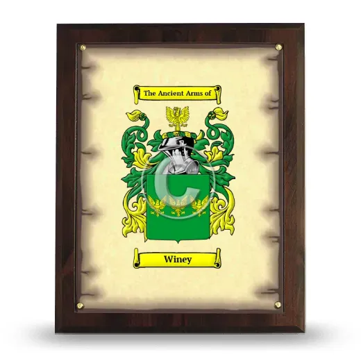Winey Coat of Arms Plaque