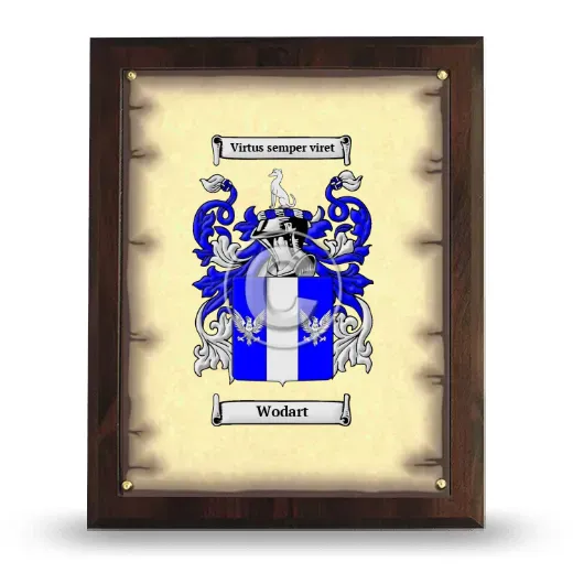 Wodart Coat of Arms Plaque