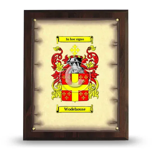 Wodehouse Coat of Arms Plaque