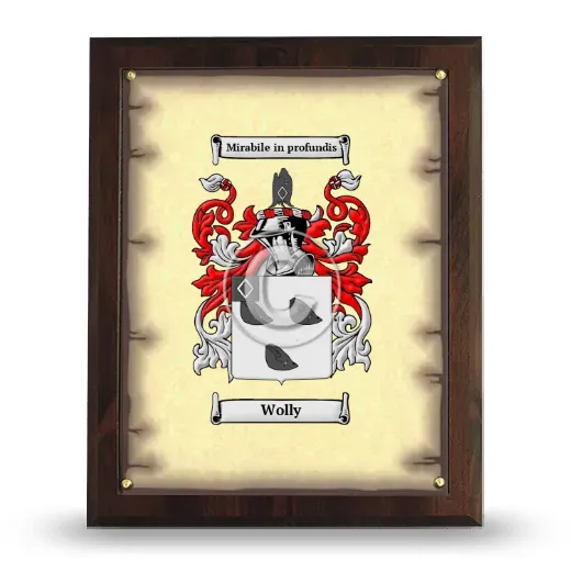Wolly Coat of Arms Plaque