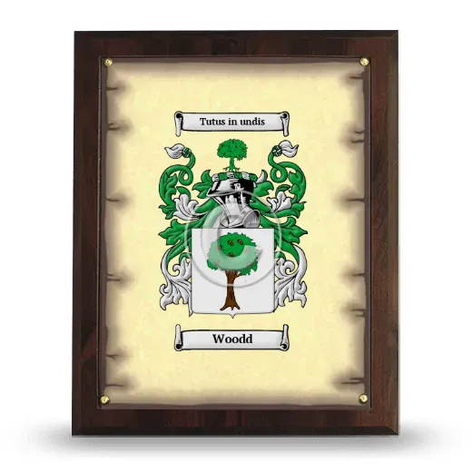Woodd Coat of Arms Plaque