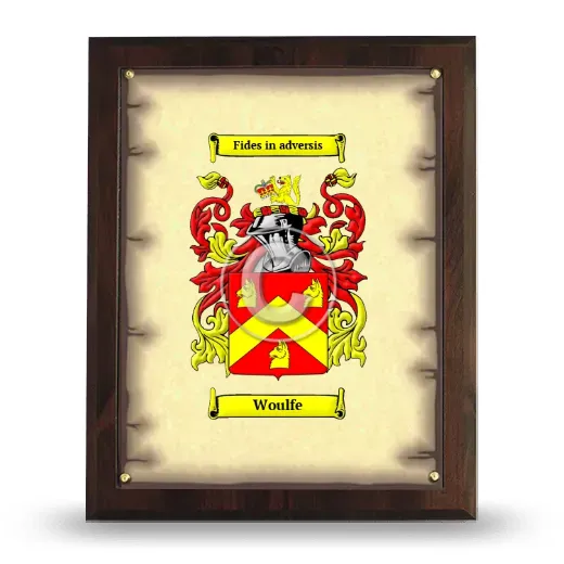 Woulfe Coat of Arms Plaque