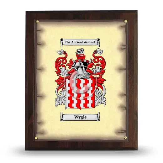 Wygle Coat of Arms Plaque