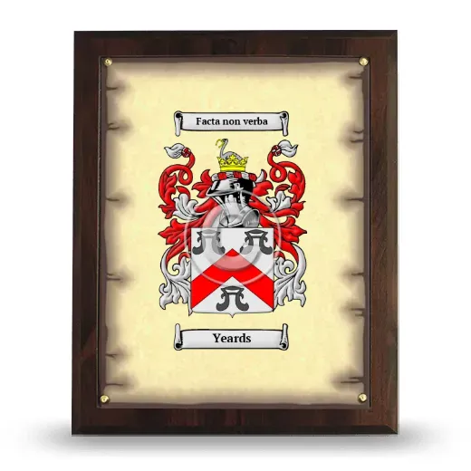 Yeards Coat of Arms Plaque