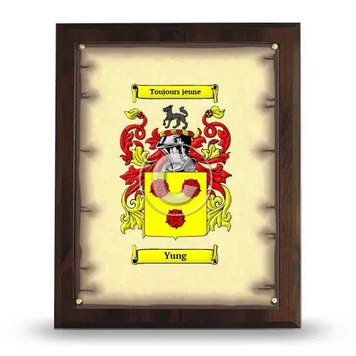 Yung Coat of Arms Plaque
