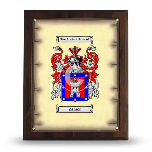 Zamor Coat of Arms Plaque