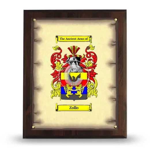 Zollo Coat of Arms Plaque