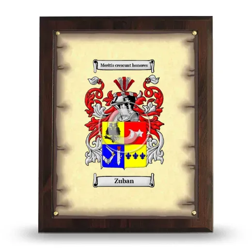 Zuban Coat of Arms Plaque