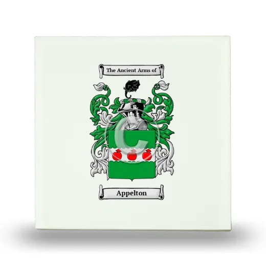 Appelton Small Ceramic Tile with Coat of Arms