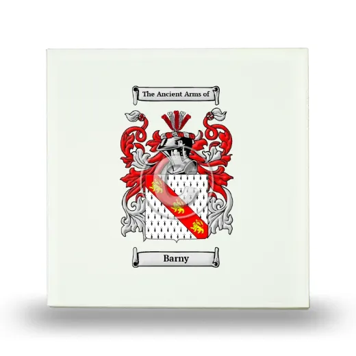 Barny Small Ceramic Tile with Coat of Arms