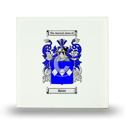 Brest Small Ceramic Tile with Coat of Arms