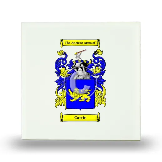 Carrie Small Ceramic Tile with Coat of Arms