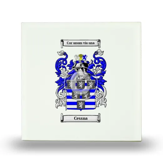 Cessna Small Ceramic Tile with Coat of Arms