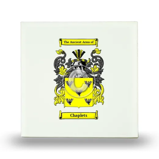 Chaplets Small Ceramic Tile with Coat of Arms