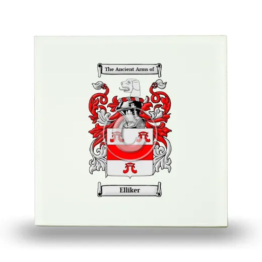 Elliker Small Ceramic Tile with Coat of Arms