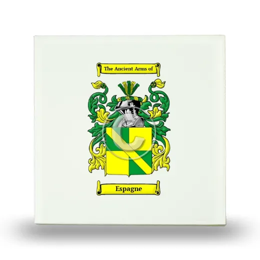 Espagne Small Ceramic Tile with Coat of Arms