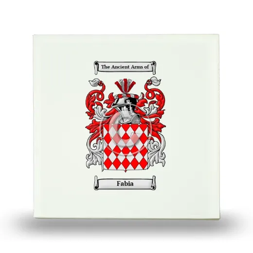Fabia Small Ceramic Tile with Coat of Arms