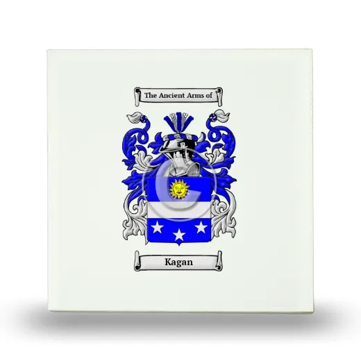 Kagan Small Ceramic Tile with Coat of Arms