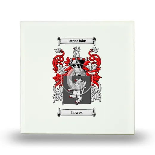 Lewes Small Ceramic Tile with Coat of Arms