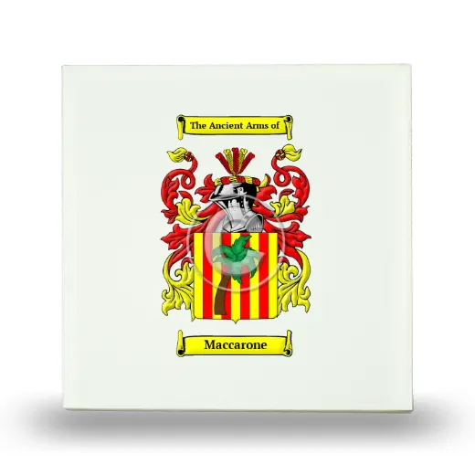 Maccarone Small Ceramic Tile with Coat of Arms