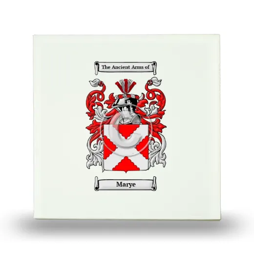 Marye Small Ceramic Tile with Coat of Arms