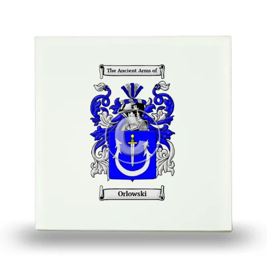 Orlowski Small Ceramic Tile with Coat of Arms