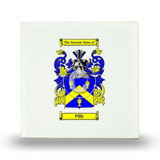 Pilly Small Ceramic Tile with Coat of Arms