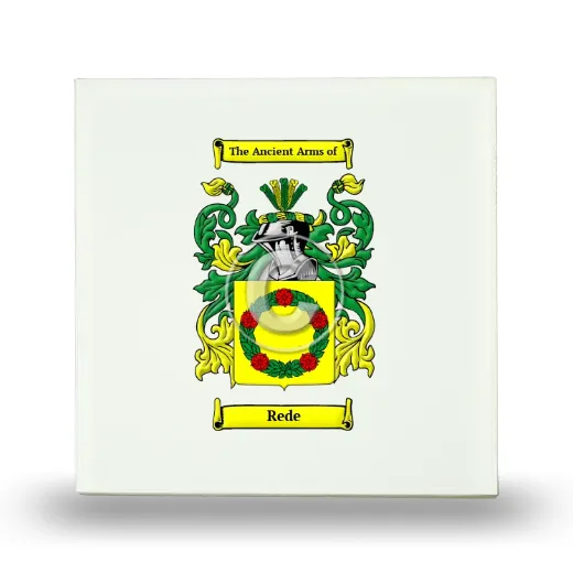 Rede Small Ceramic Tile with Coat of Arms