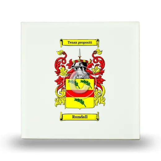 Rundall Small Ceramic Tile with Coat of Arms