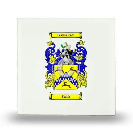 Swift Small Ceramic Tile with Coat of Arms