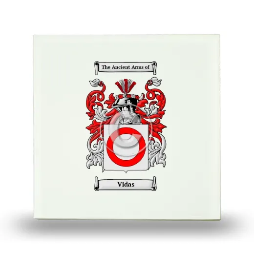 Vidas Small Ceramic Tile with Coat of Arms