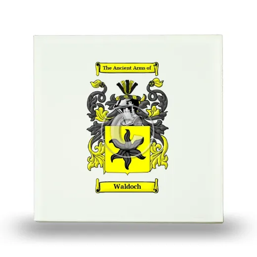 Waldoch Small Ceramic Tile with Coat of Arms