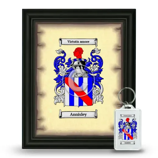 Annisley Framed Coat of Arms and Keychain - Black