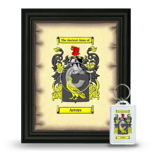 Artoys Framed Coat of Arms and Keychain - Black