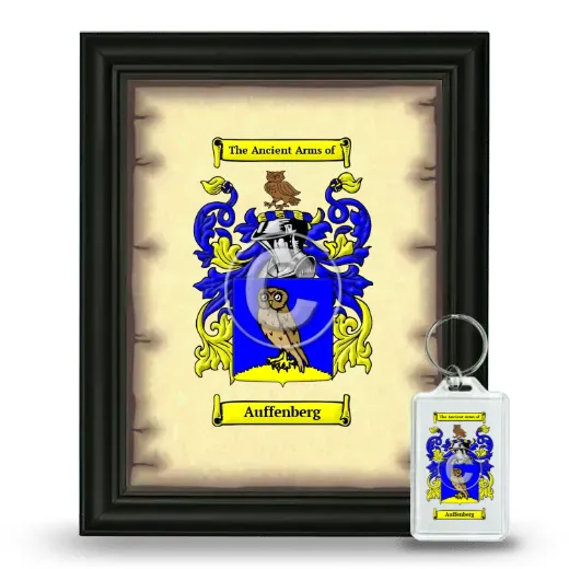 Auffenberg Framed Coat of Arms and Keychain - Black