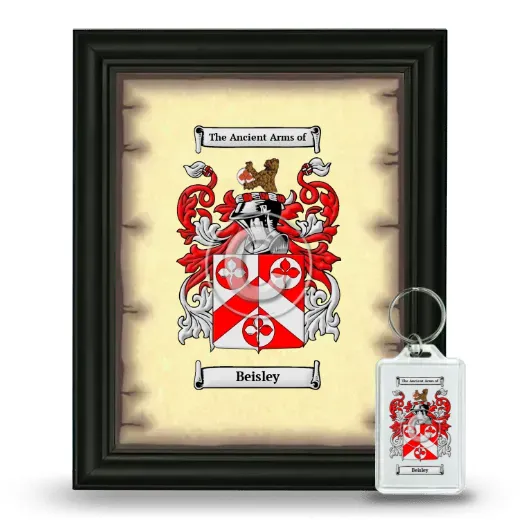Beisley Framed Coat of Arms and Keychain - Black