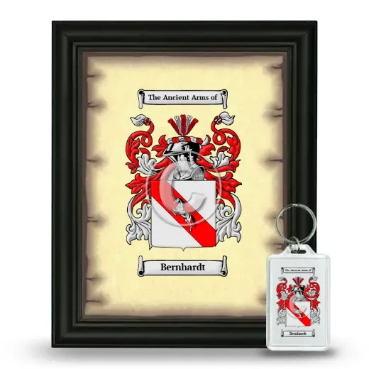 Bernhardt Framed Coat of Arms and Keychain - Black
