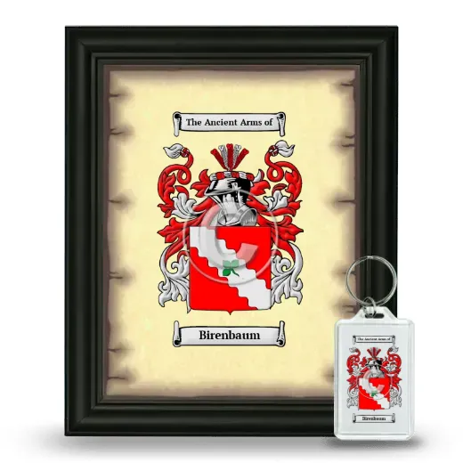 Birenbaum Framed Coat of Arms and Keychain - Black
