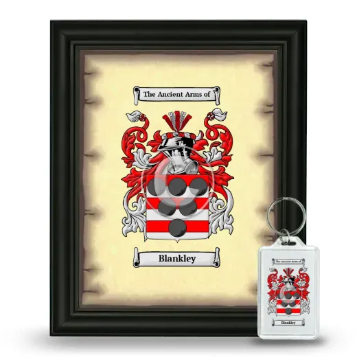 Blankley Framed Coat of Arms and Keychain - Black