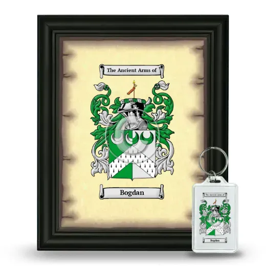 Bogdan Framed Coat of Arms and Keychain - Black