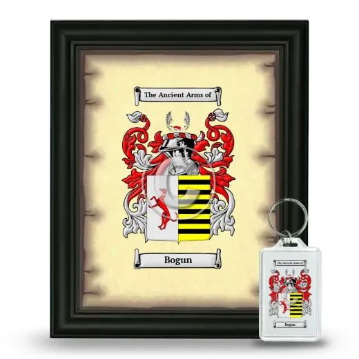 Bogun Framed Coat of Arms and Keychain - Black