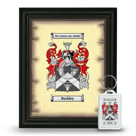 Buckley Framed Coat of Arms and Keychain - Black