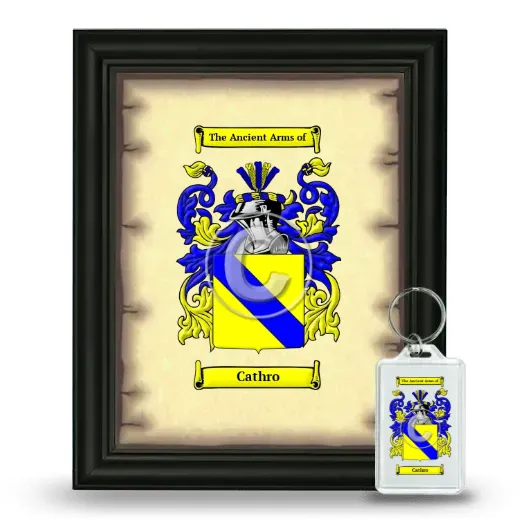 Cathro Framed Coat of Arms and Keychain - Black