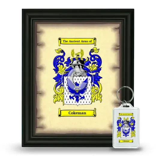 Cokeman Framed Coat of Arms and Keychain - Black