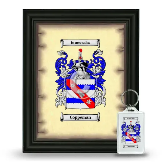 Coppeman Framed Coat of Arms and Keychain - Black