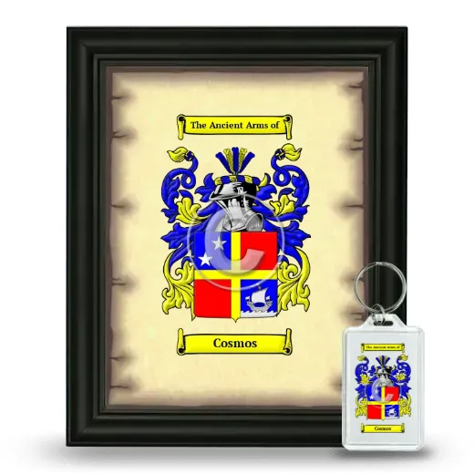 Cosmos Framed Coat of Arms and Keychain - Black