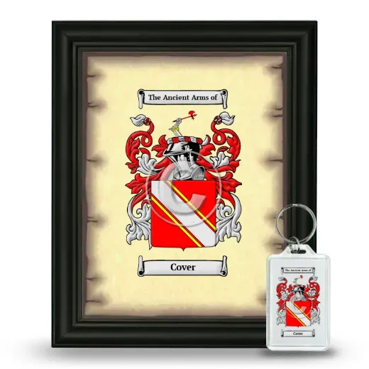 Cover Framed Coat of Arms and Keychain - Black