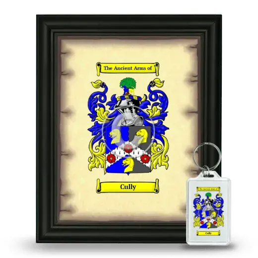 Cully Framed Coat of Arms and Keychain - Black