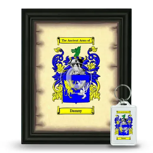Danny Framed Coat of Arms and Keychain - Black