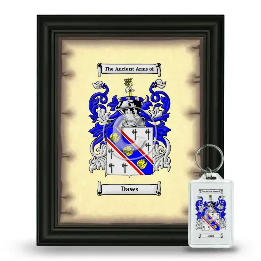 Daws Framed Coat of Arms and Keychain - Black